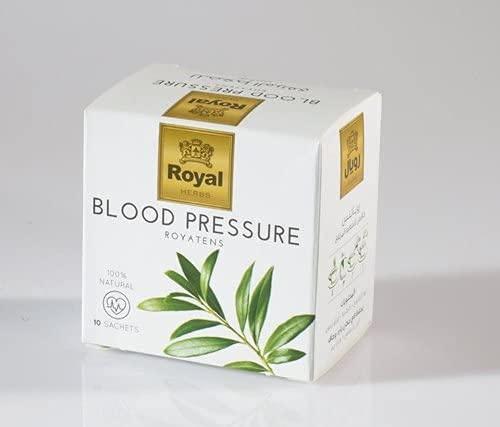 REGIME TEA Royal Regime Tea Herbs Royatens, Reduction Hypertension Blood Pressure Reduction Green Tea Bags, 20 Grams, Pack of 10 Tea Bags