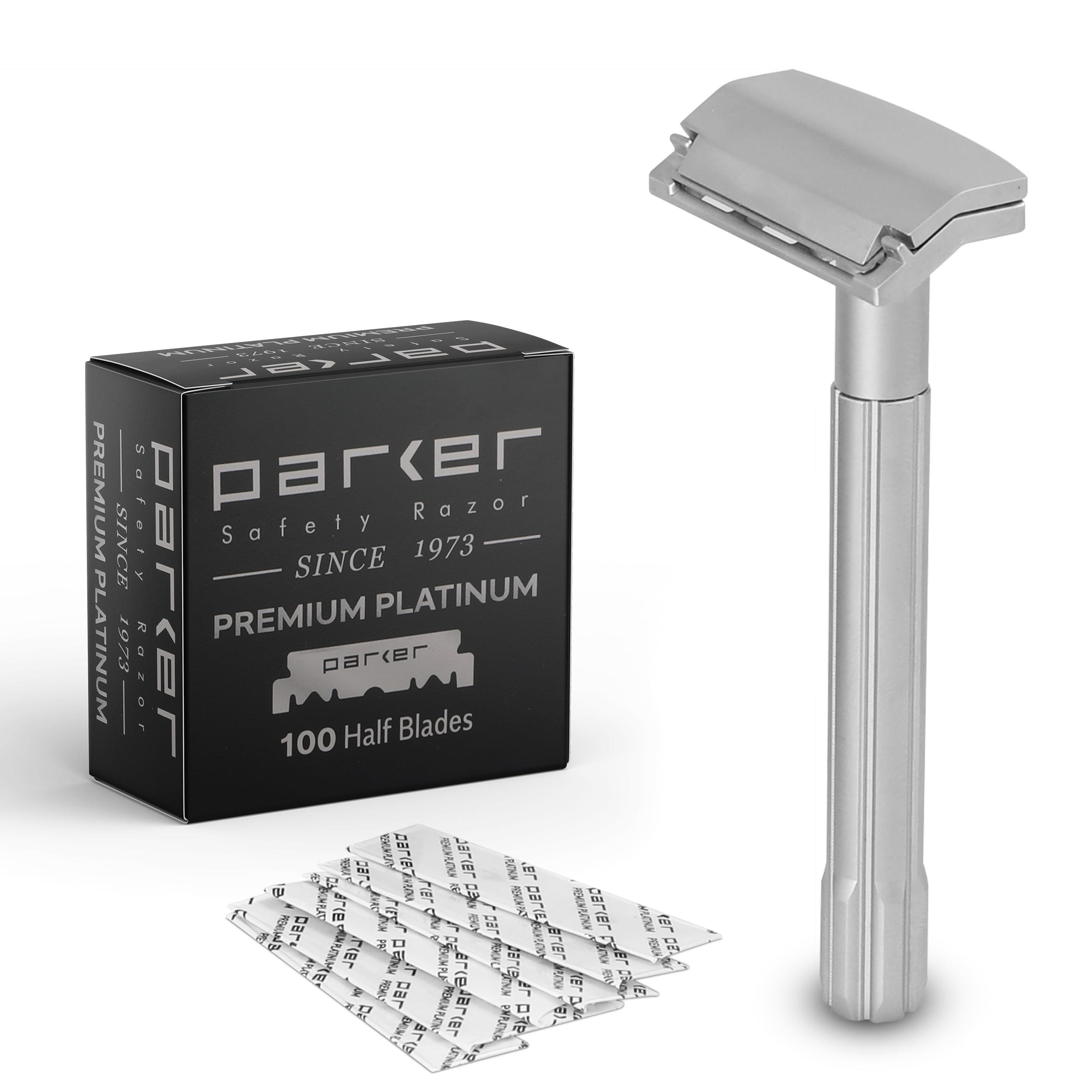 PARKER Safety Razor PARKER Safety Razor Men Soloedge Single-Edge Safety Razor By Parker Safety Razor (With Blades)