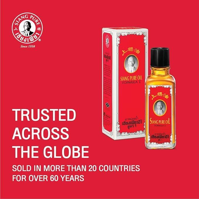 MISTYCDEP Siang Pure Oil Formula Pain Relief Thai Oil 25 ML 3 pcs