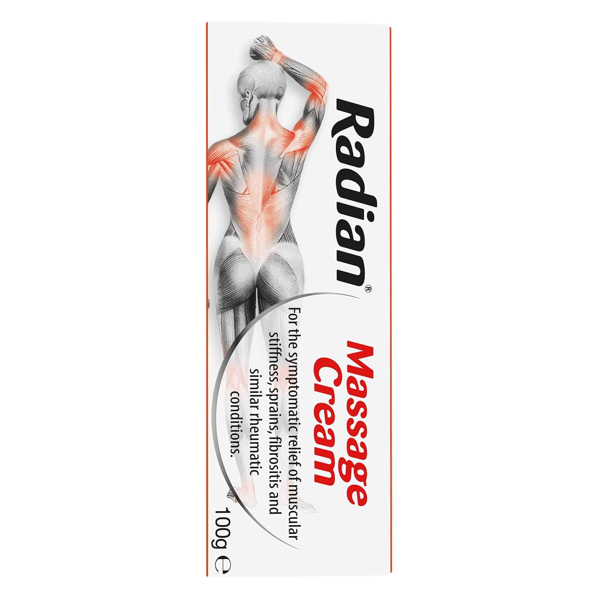 Radian Radian Massage Cream for Instant Relief - 100g