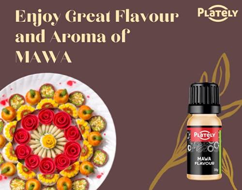 Plately Plately - Mawa - Food Flavour Essence for Baking Cakes, Cookies, Chocolates, Ice Creams, Desserts, 30g