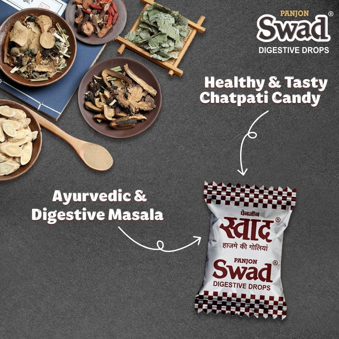 Swad Swad Digestive Chocolate Candy Jumbo Big Jar | 750 Toffees