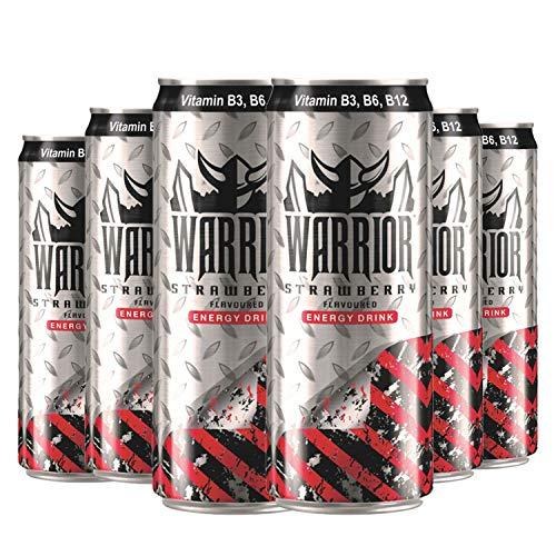 Warrior Warrior Energy Drink Strawberry, 6 x 330 ml