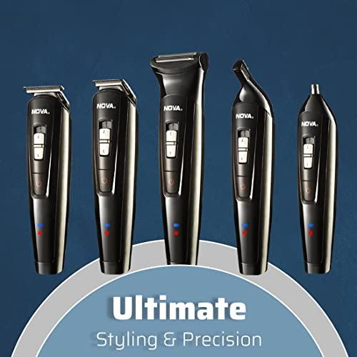 Nova Nova NG 1151 All in One 100% Waterproof Corded n Cordless: 60 Minutes Runtime Grooming Kit For Men (Black)