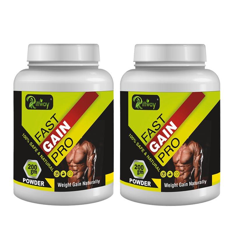 Inlazer Fast Gain| Weight Gain Powder For Fast Weight & Muscle Gain, Weight Lifters Supplement | Weight Gainer For Mass Muscle Protein Formula|Weight Gain Powder For Men & Women| 400gm