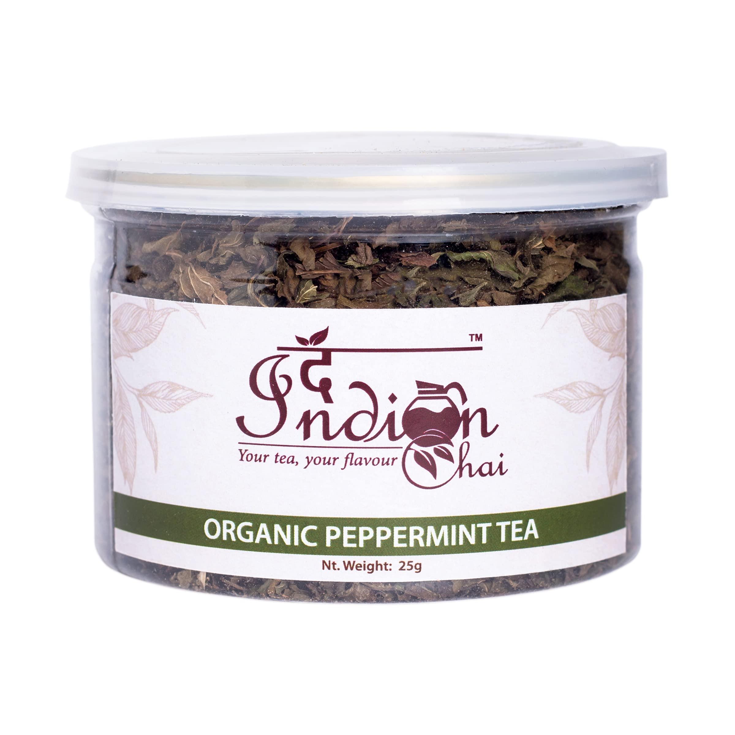 The Indian Chai The Indian Chai - Organic Peppermint Tea Leaves for Digestion, Immunity and Stress 25g