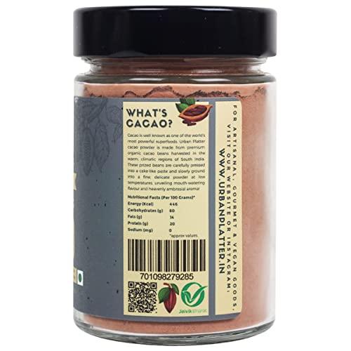 urban platter Urban Platter Non-Alkalized Organic Cacao Powder, 100g