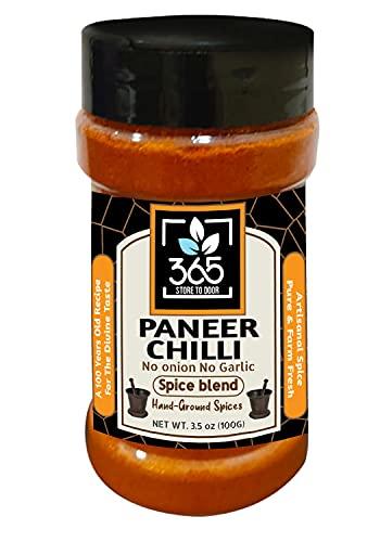 365 STORE TO DOOR 365 STORE TO DOOR Indian Spice – Jain Paneer Chilli Masala, 100 gm. | Homemade Powdered | for Healthy Cooking | Ready to use | All Seasonings Spices | Pure & Hygiene | Spice Mix – Pack of 1