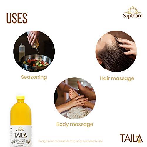 Saptham Saptham Taila 100% Wood Pressed/Cold Pressed Walnut Oil (100 ML)