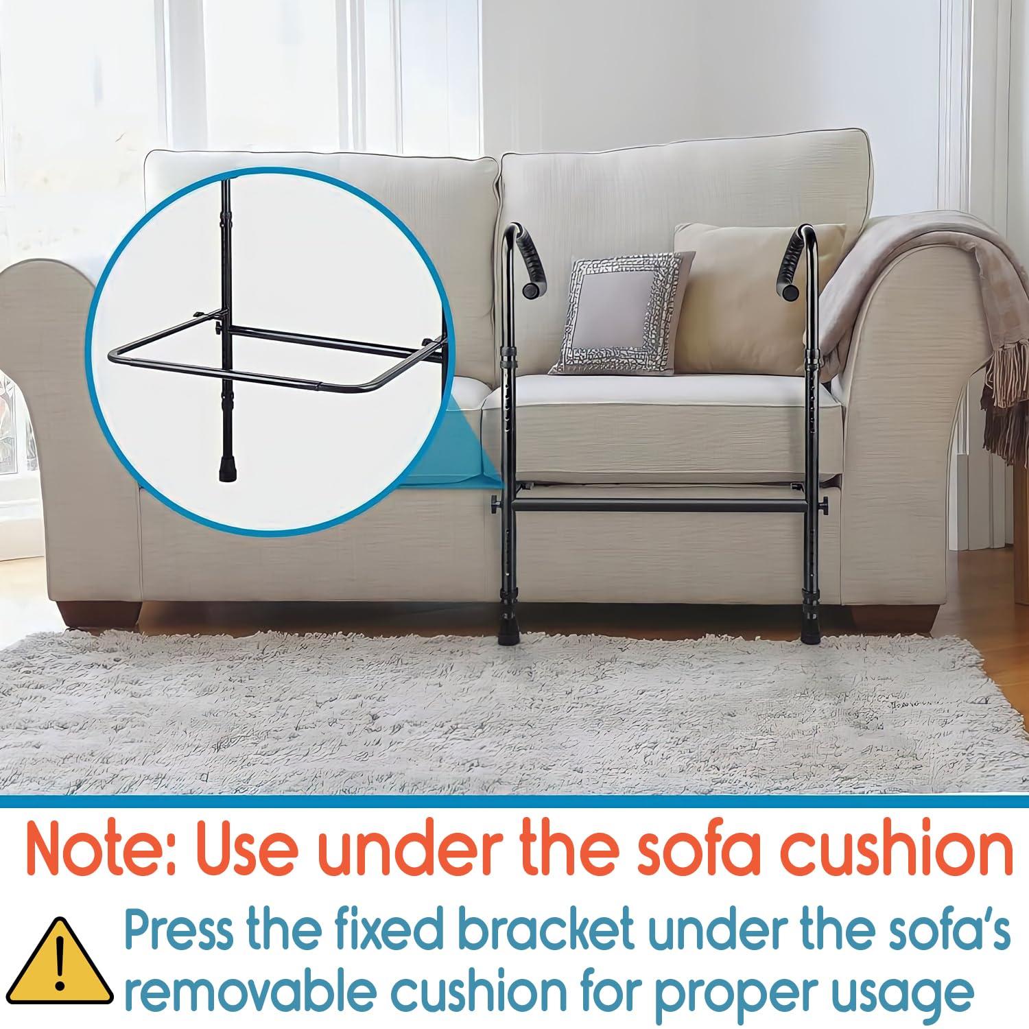 KosmoCare KosmoCare Stand Assist Frame for Sofa - Floor Mounted | Chair Lift for Elderly | Grab Bar Standing Aid | Elderly Assistance Products for Sitting | Assist Handle for Couch | Support Stand