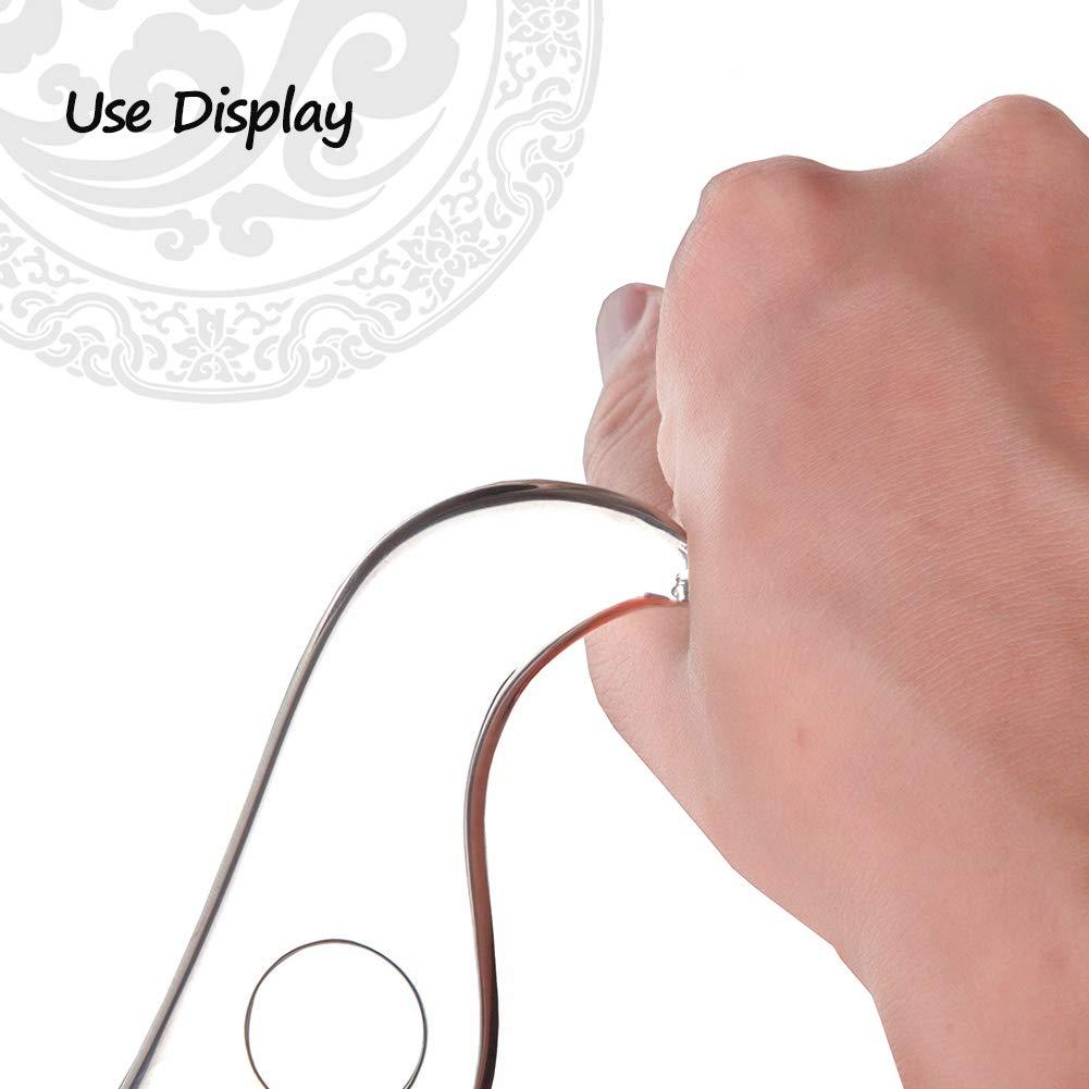 enlik Allshow Gua Sha Tool - Medical Grade Stainless Steel Scraping Massage Tool, IASTM Tool for Relaxing Soft Tissue, Reduce Head, Neck, Back Pain