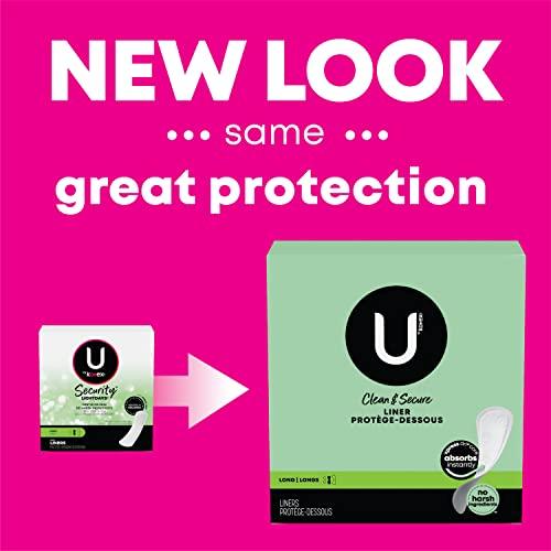 U by Kotex U by Kotex Lightdays Panty Liners, Long, Unscented, 126 Count
