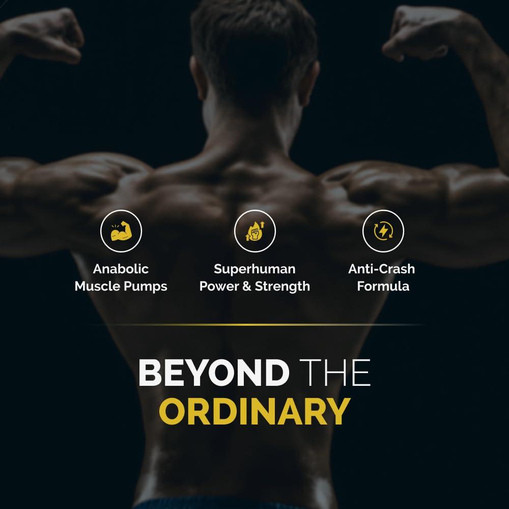 Wellcore Wellcore-God Mode Pre Workout Supplement Powder(570Grams, 30 Servings) Not For Beginners & Intermediate Lifters Valencia Orange High Stim Pre Workout With Nootropics & Creatine