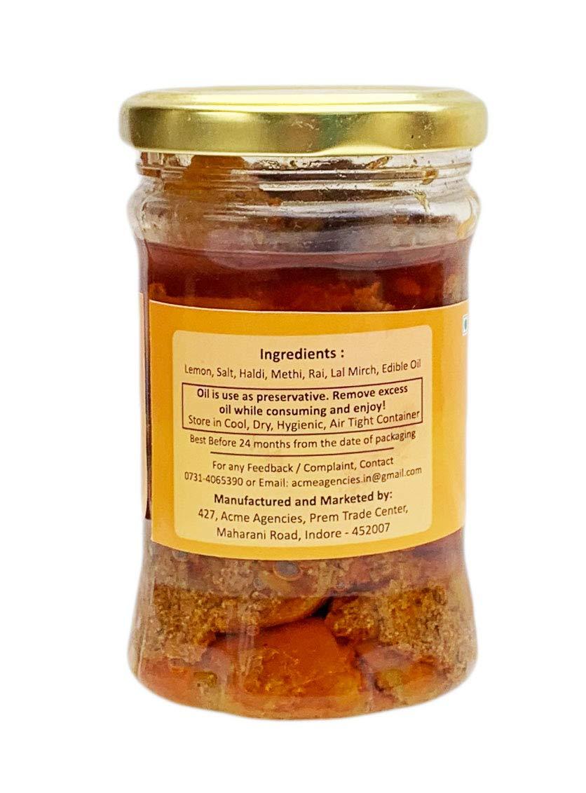 Jyoti Ben's Jyoti Ben's Achar -Combo of Masala Nimboo Pickle and Chhunda