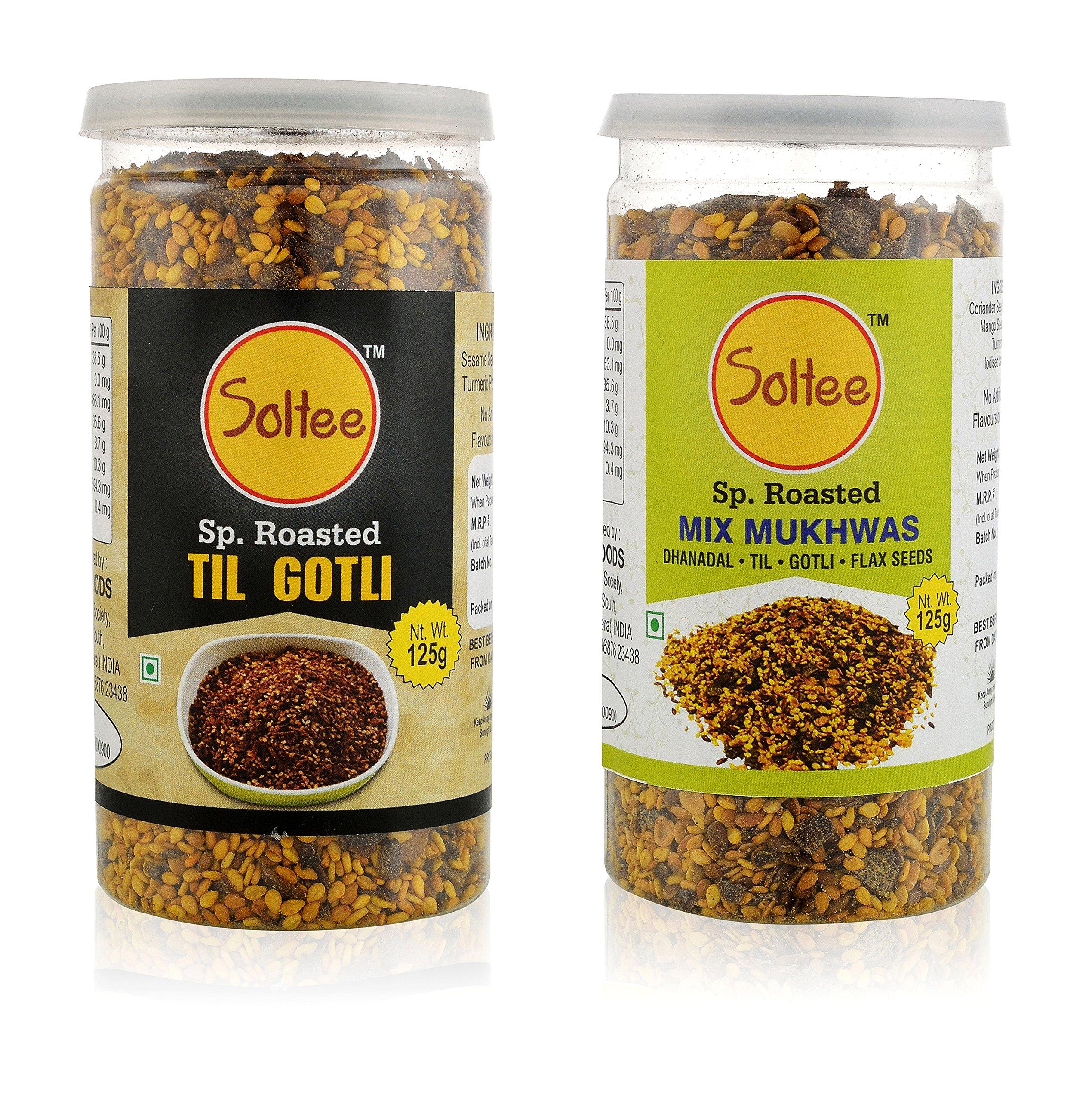 Soltee Soltee Roasted Flax Seeds and Mix Mukhvas, 750 Grams (Combo of 6)