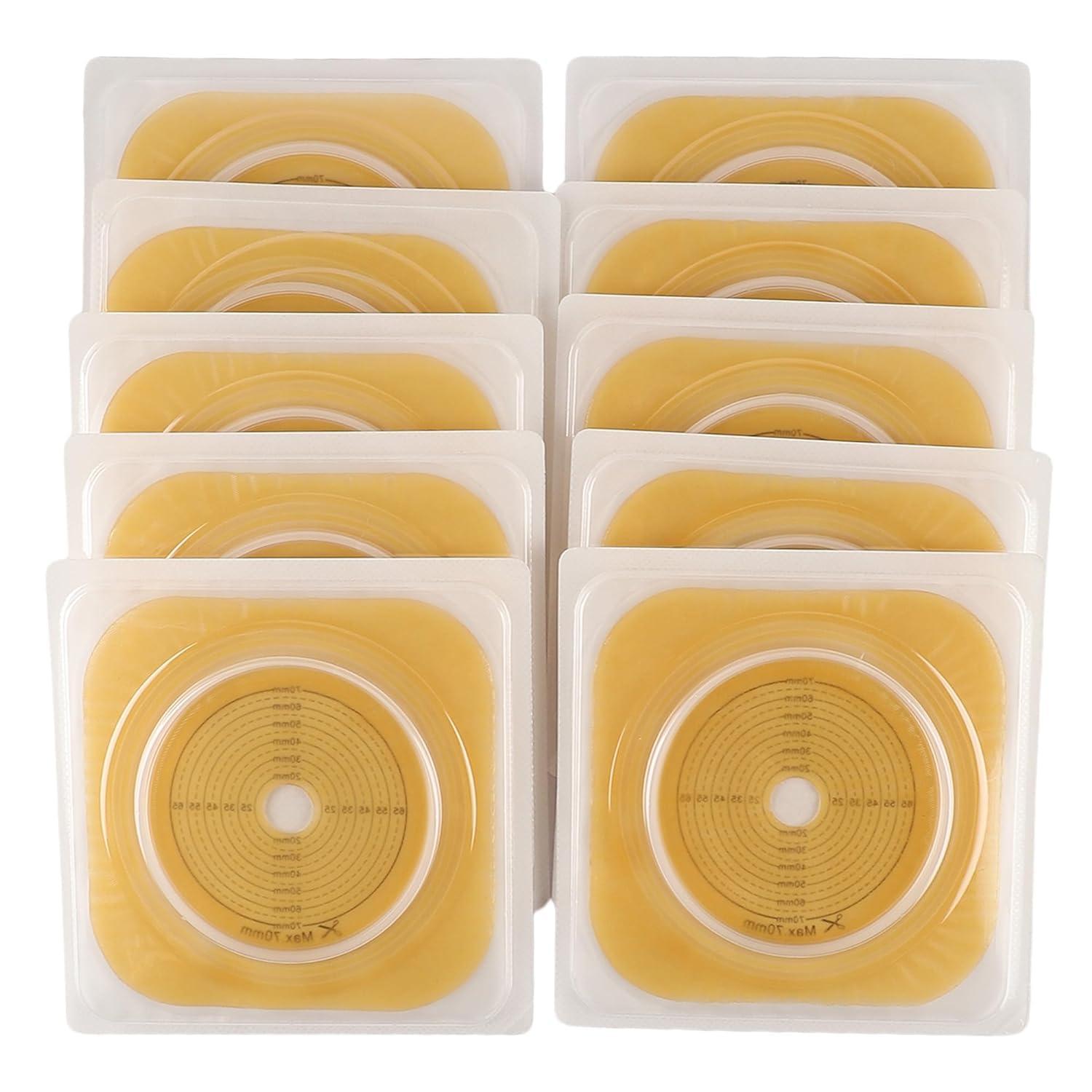 Bao Health Bao Health, 70 mm Skin Barrier Flange and Two piece open Pouch with filter & Velcro closure for Colostomy and Ileostomy (3017001+2207008F) (Set of 2)