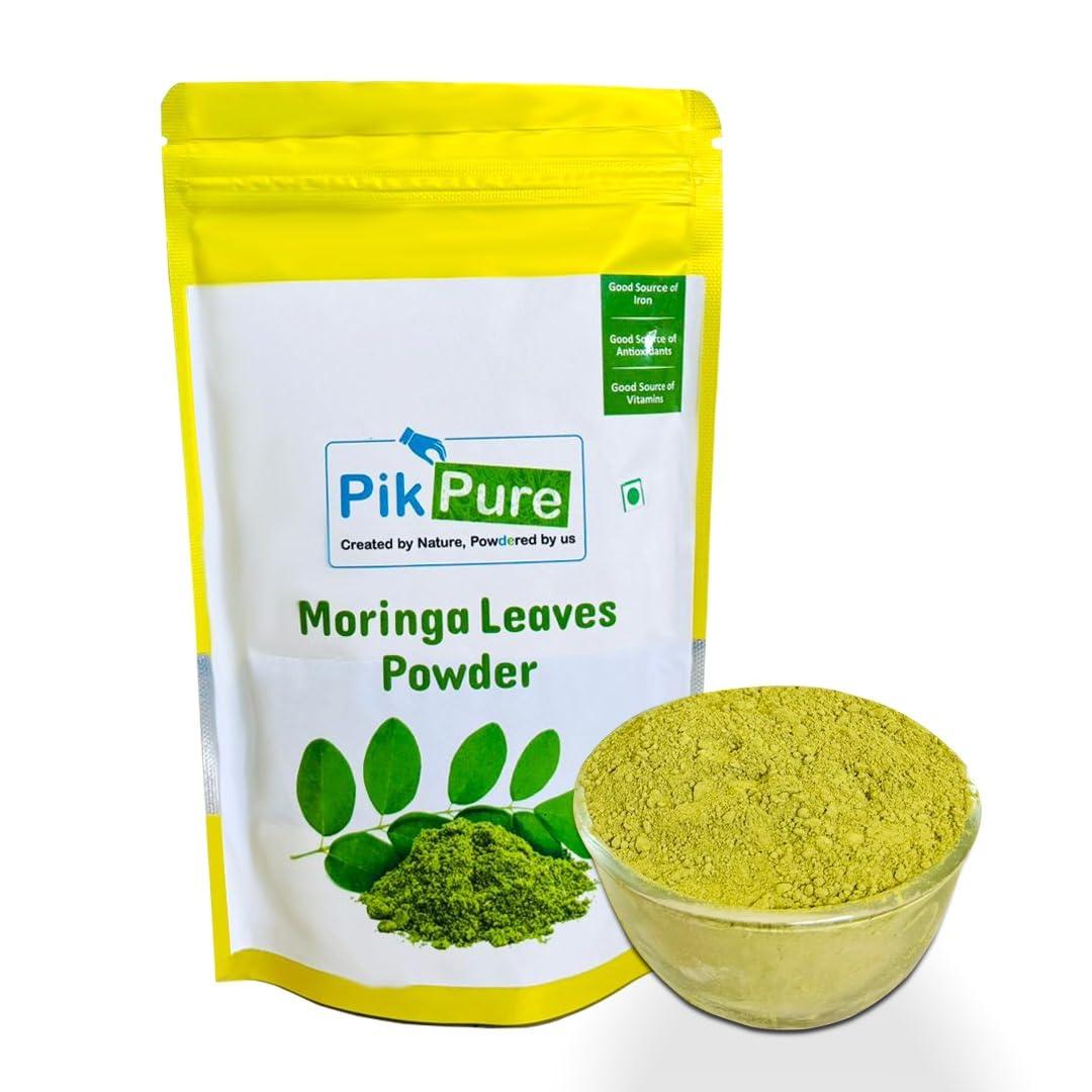 PikPure Pikpure Moringa Powder From Pure Moringa Leaves Detoxification And Natural Source Of Protein, Easy To Use, Powder (Pack Of 5 300 Gram Each)