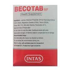 Samson Laboratories Pvt. Ltd. Becotab NF Capsules | Vitamin B Complex | 100 Capsules (10 Strips of 10 Tablets)