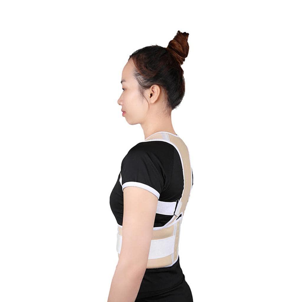 Generic Losa Magnetic Posture Corrector Back Shoulder Support Belt Brace L Black