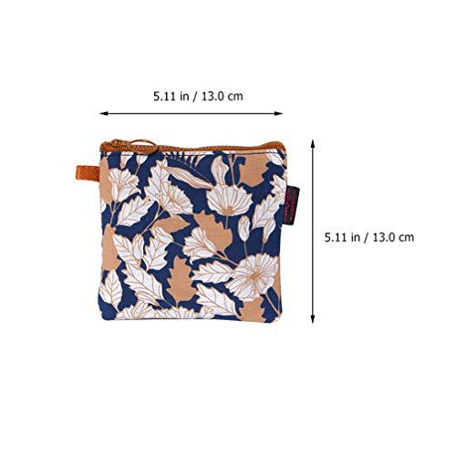 Artibetter ARTIBETTER 2pcs Napkins Bag Pouch Nursing Pad Holder Sanitary Napkin Bag Small Zipper Pouch Coin Purse for Women and Girls
