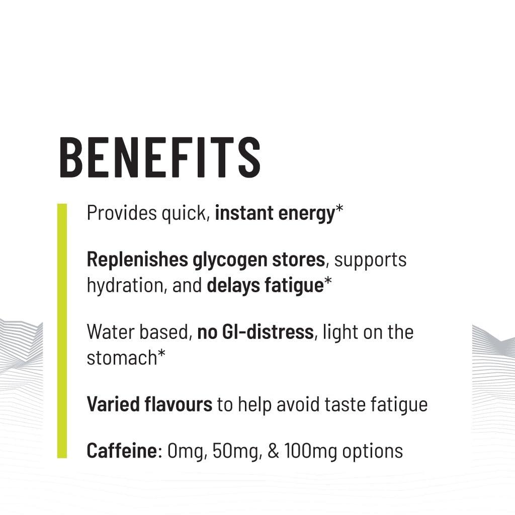 Unived Unived Gel 100 - Vegan Energy Gel for Endurance Athletes Runners & Cyclists - 100kcal - Espresso Cappuccino - 100mg Caffeine - Pack of 6