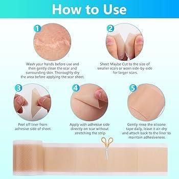 JOICE IMPEX JOICE IMPEX Scar Tape Silicon Sheet for Scar Removal Waterproof Medical Grade Soft Silicone Scar Tape Roll for Surgery Injury Tape