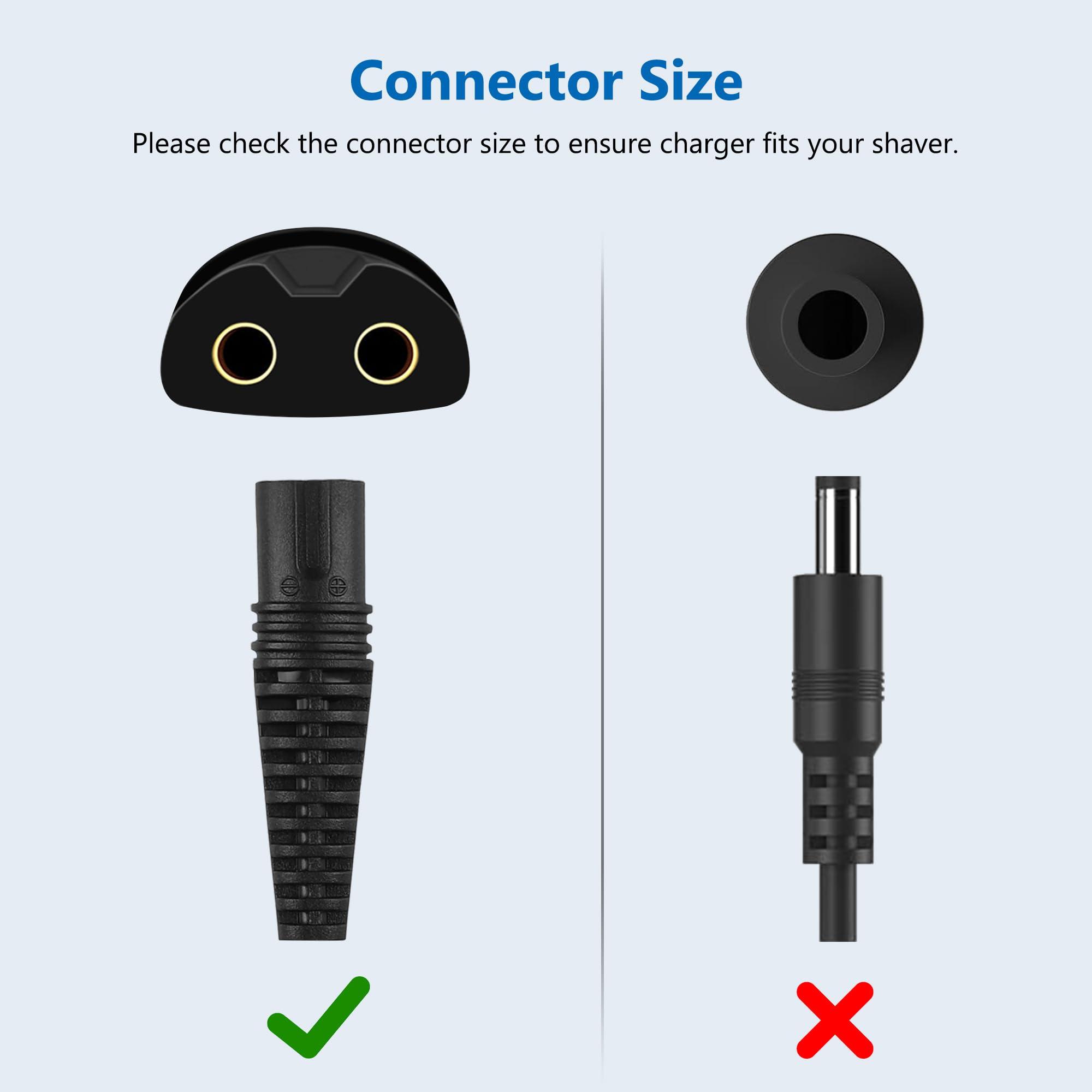 FNKTQL FNKTQL 12V Charger for Braun Shaver 9 8 7 6 5 3 1 XT5 Series, Power Cord for Braun S3 S6 S7 S8 S5 S9 S1 Electric Razor 3040s 340s 9385cc 370 720 760cc 790cc 720s-4 7865cc 9090cc 9330s 5018s (5Ft)