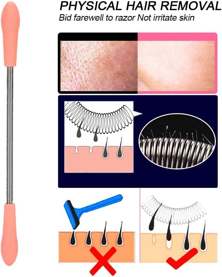 AIMERS Aimers Facial Hair Remover for Women Spring Stick For Women Remove Unwanted Hair on Upper Lip, Chin, Face, or Neck Hair removal Epilator Threading tool 1pc