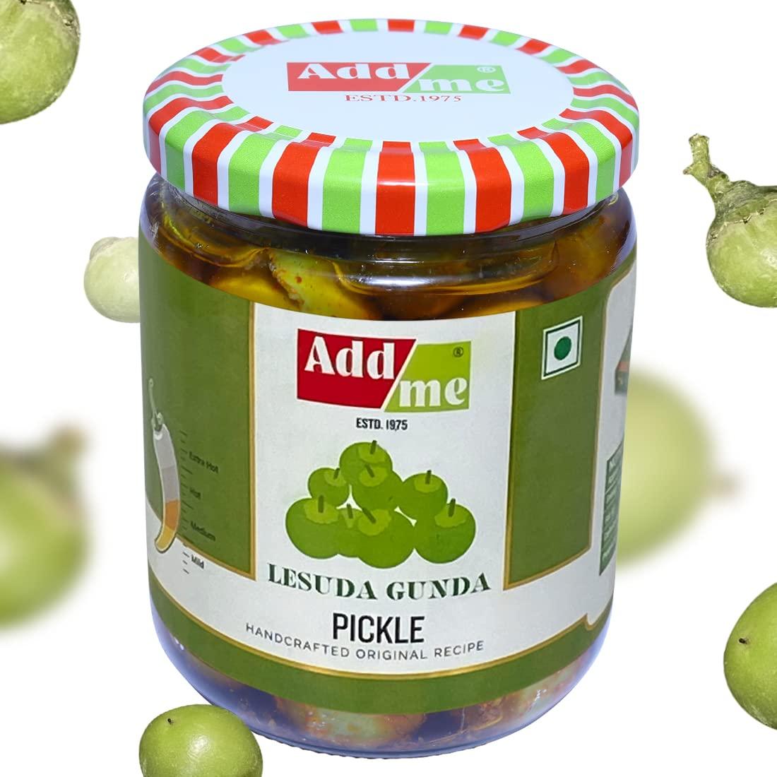 Add me Add me Rajasthani Homemade Lasode Gunda ka Achar 500gm Rajasthani lasoda Fruit Pickle Glass Pack