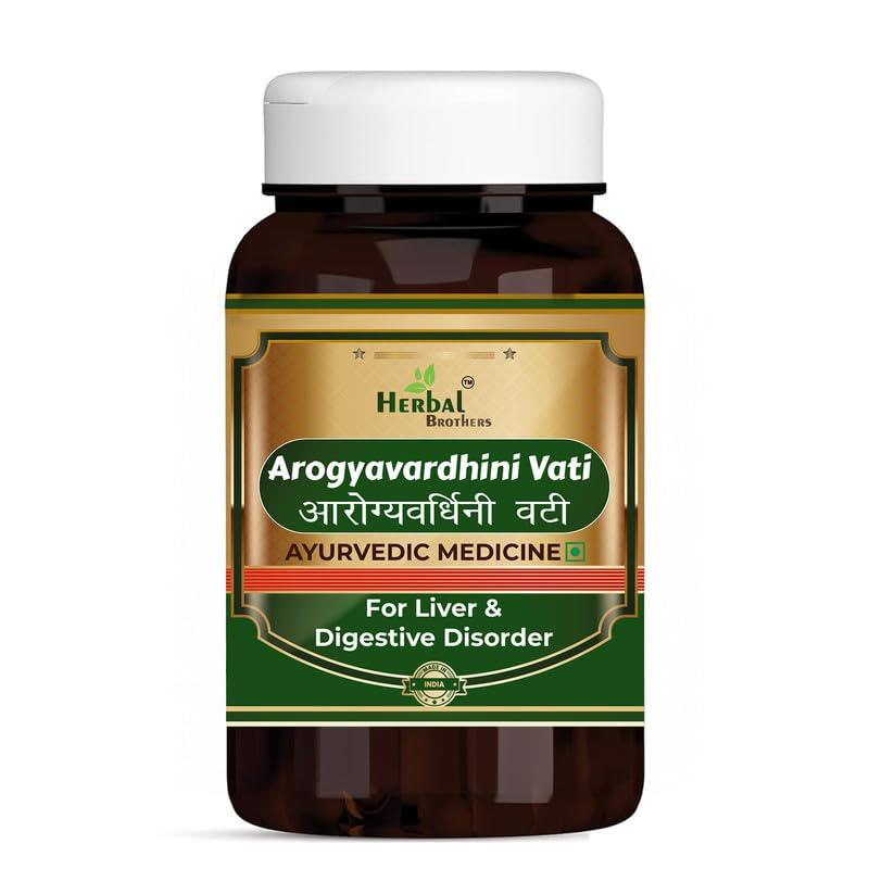HERBAL BROTHERS HERBAL BROTHERS Arogyavardhini Vati Tablets - Ayurvedic Medicine with No Side Effects| 300 Mg | 120 Tablets,Pack of 1