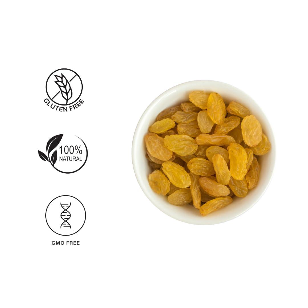 Tri Aura TriAura Natural Almond And Raisins Combos 250 g Pack Dry Fruits Whole Crunchy Badam And Kismis Pack of 2 (250gm2)