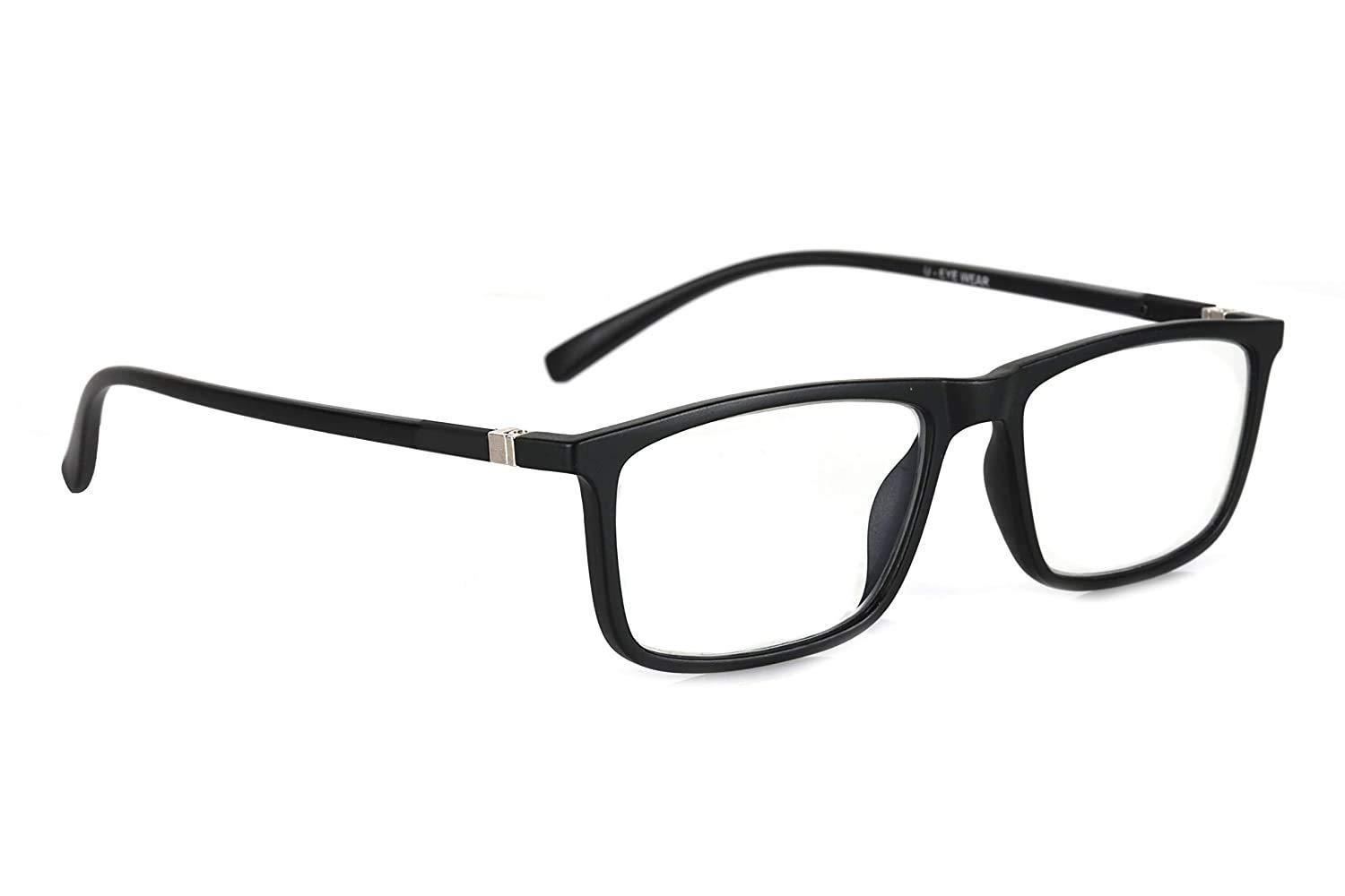 Optify Optify full rim free size Power reading glasses with blue block light filter & anti reflective coating for Men and Women(+1.25)