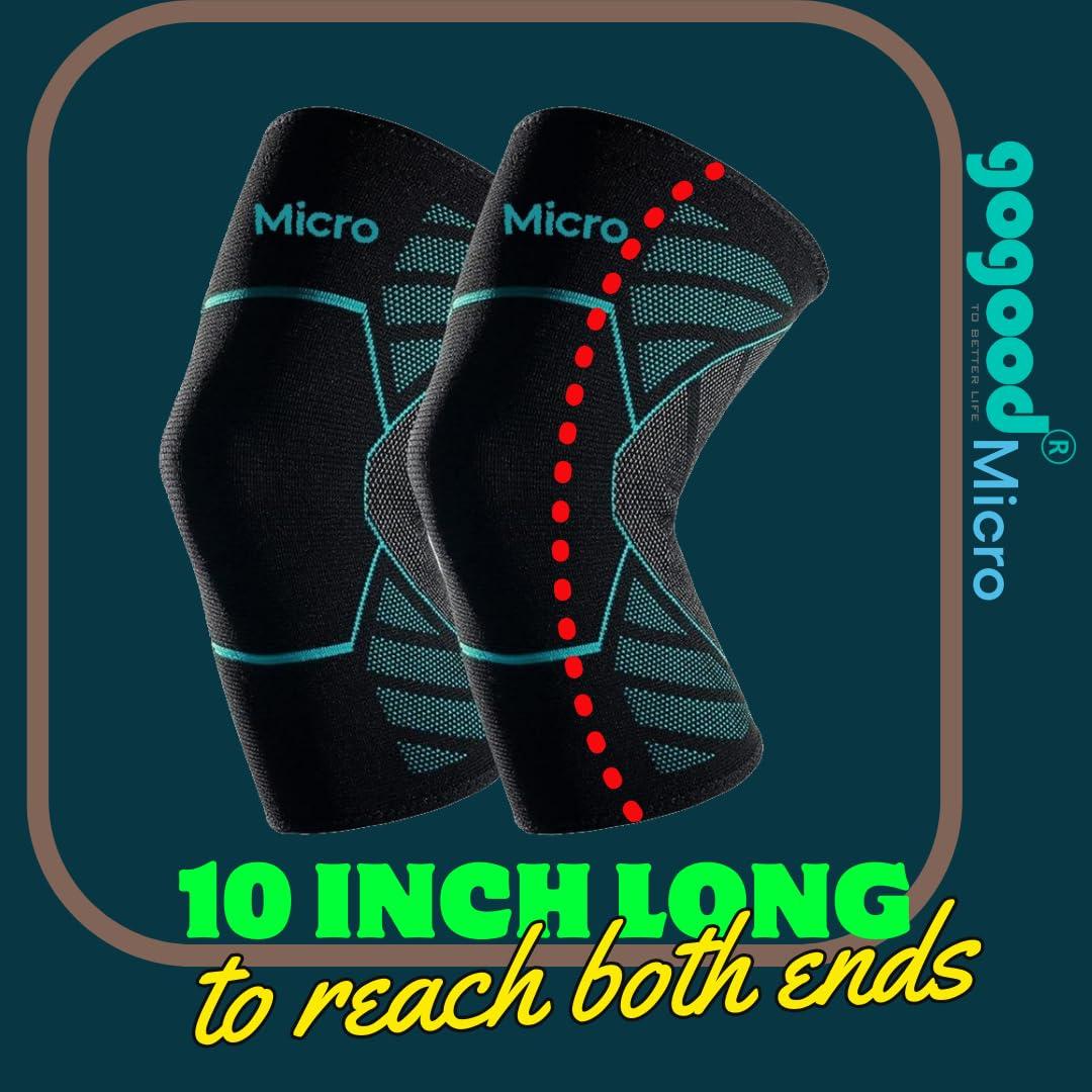 Gogood Gogood Knee Support Caps Pain Relief Men and Women/Ortho Knee Guard for Kabaddi Gym Workout Squats Running Jogging Cycling Sports XL (1 Pair)
