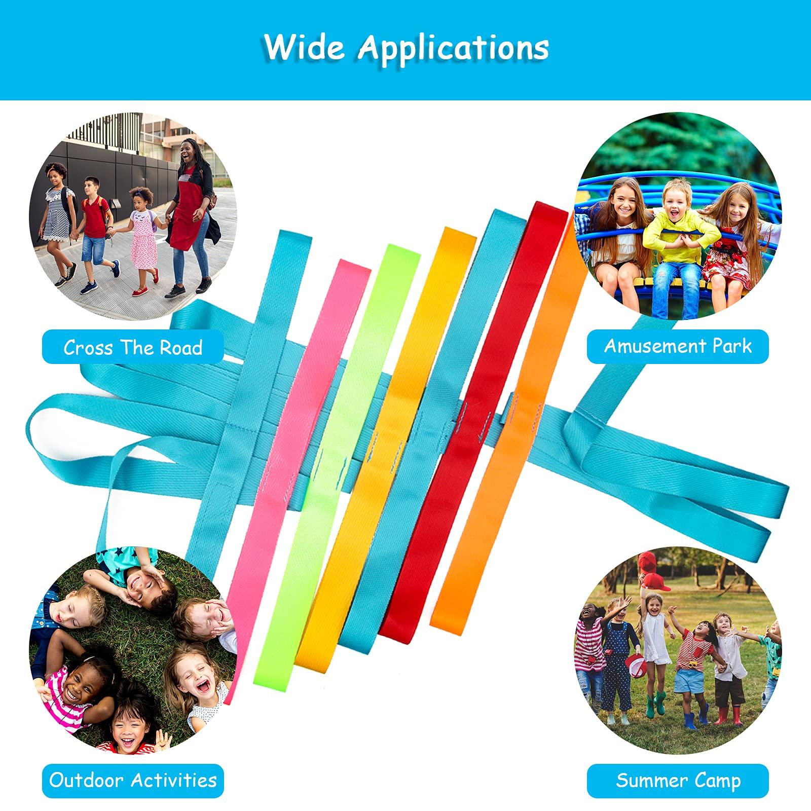 Winspeed Winspeed Preschool Walking Rope for Daycare, Walking Rope for Children Safety Line Rope for Walking, Colorful Hands Walking Rope with Handles (AD-Walking Rope-1P)
