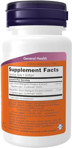Now Foods Now Foods Lutein 25mg and Zeaxanthin 5mg 60gels