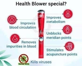 Generic KIYO Teracare Therapy Machine Tera Health Hearts Healing Therapy Electronic Physiotherapy Acupressure Acupuncture All In One Pain Relief Device New Technology 3 In 1 (Red)