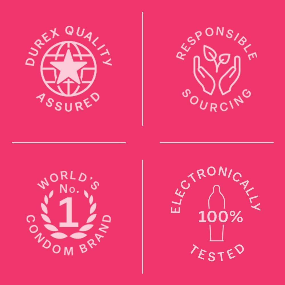 Durex Pleasure Packs (Durex Extra Dots 10s, Extra Ribbed 10s, Extra Dots 10s, Extra Ribbed 10s, Strawberry 50 ml)