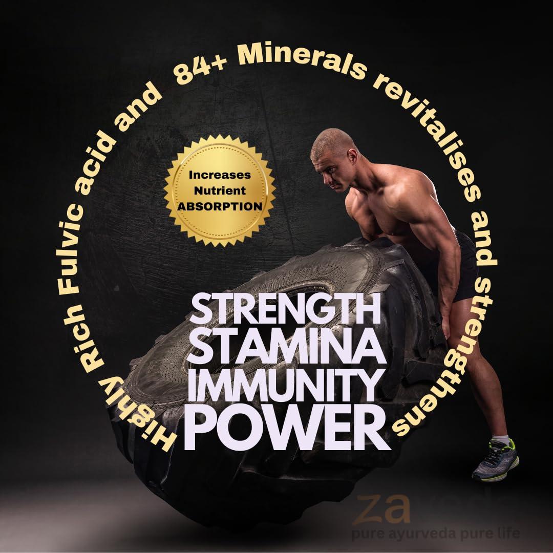 Zaveda ZAVEDA Himalayan Shilajit 30 g, Pure & Original Shilajit/Shilajeet Resin, Performance Booster For Endurance, Stamina, Immunity, Shilajitresin.