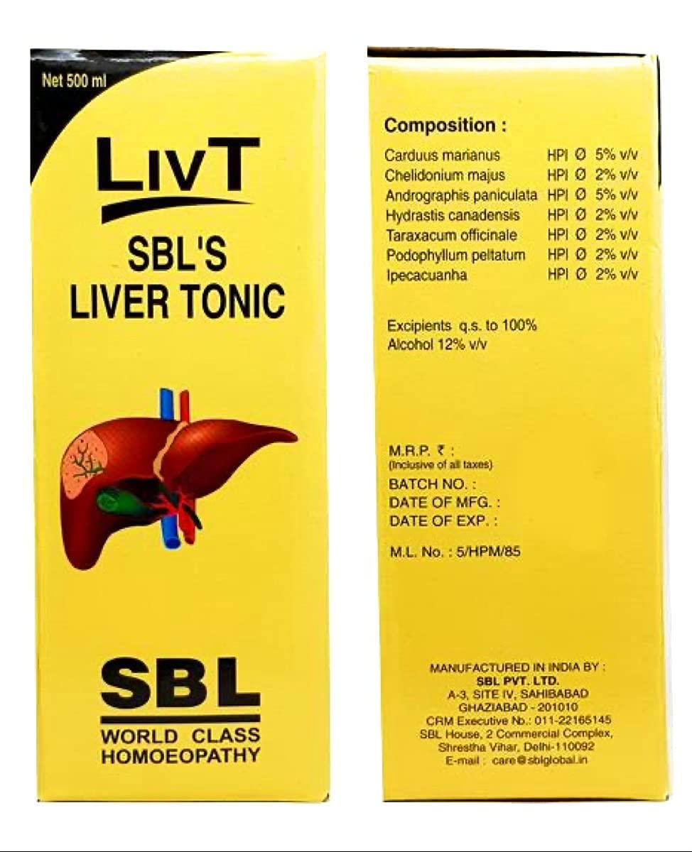 SBL SBL Liv T Liver Tonic 500ml - Set of 2 Bottle