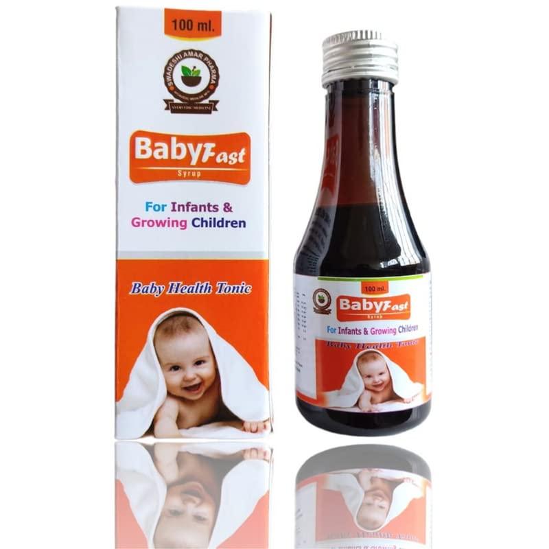 SWADESHI AMAR PHARMA BabyFast Syrup, For Infants & Growing Children - 100 ml.