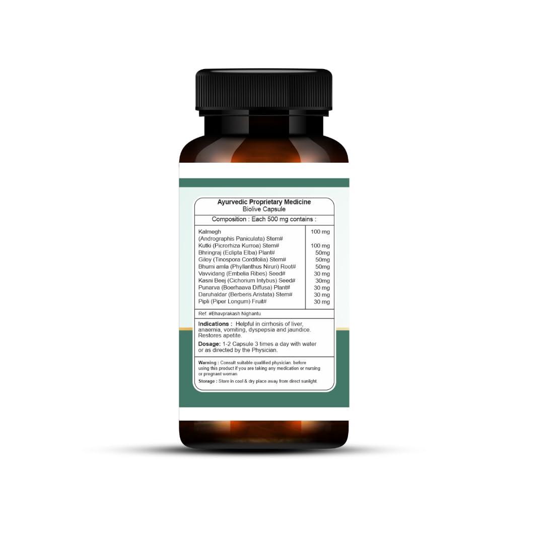 Bansiwala Khadi Gram Udyog Herbal Products jagadhr Liv Care BLOLIVE CAPSULE Plant Based Liver Support Supplement With Milk Thistle, Turmeric, Beetroot, Dandelion | Supports Digestion & Immunity | For Men & Women 30 Veg Capsule