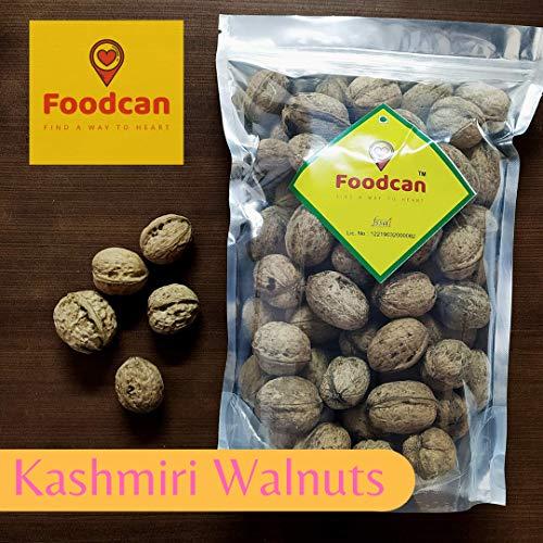 Foodcan ; FIND A WAY TO HEART Foodcan Walnut InShell Dry Fruits Kashmiri Akhrot withshell, 1Kg X 2 Pack