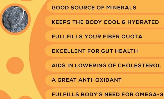 SR Foods SR Foods Natural Sweet Basil Seeds | Sabja Seeds | Falooda seeds | Tukmaria Choti Beej | Ocimum basilicum 100% Solid (Subja Vithai) (450g)