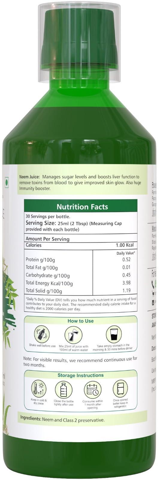 Farm Naturelle Farm Naturelle - Blood Cleanser 750ml | Purifies Blood and Detoxifies Body | Supports Healthy Skin | 15 Day\'s Pack