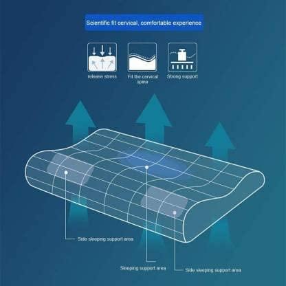 NS ENTERPRISES BORNIVA Cervical Pillow Spondylosis Neck & Back Pain Support for Senior Citizen Men Women Cervical Pillow Beige