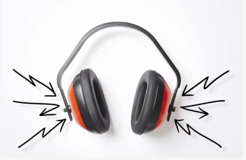 TheMujtaba TheMujtaba Earmuff easily fit different head shapes/sizes Hearing Protection Lighter Weight & um Hearing Protection Red & Black (Pack Of 1)