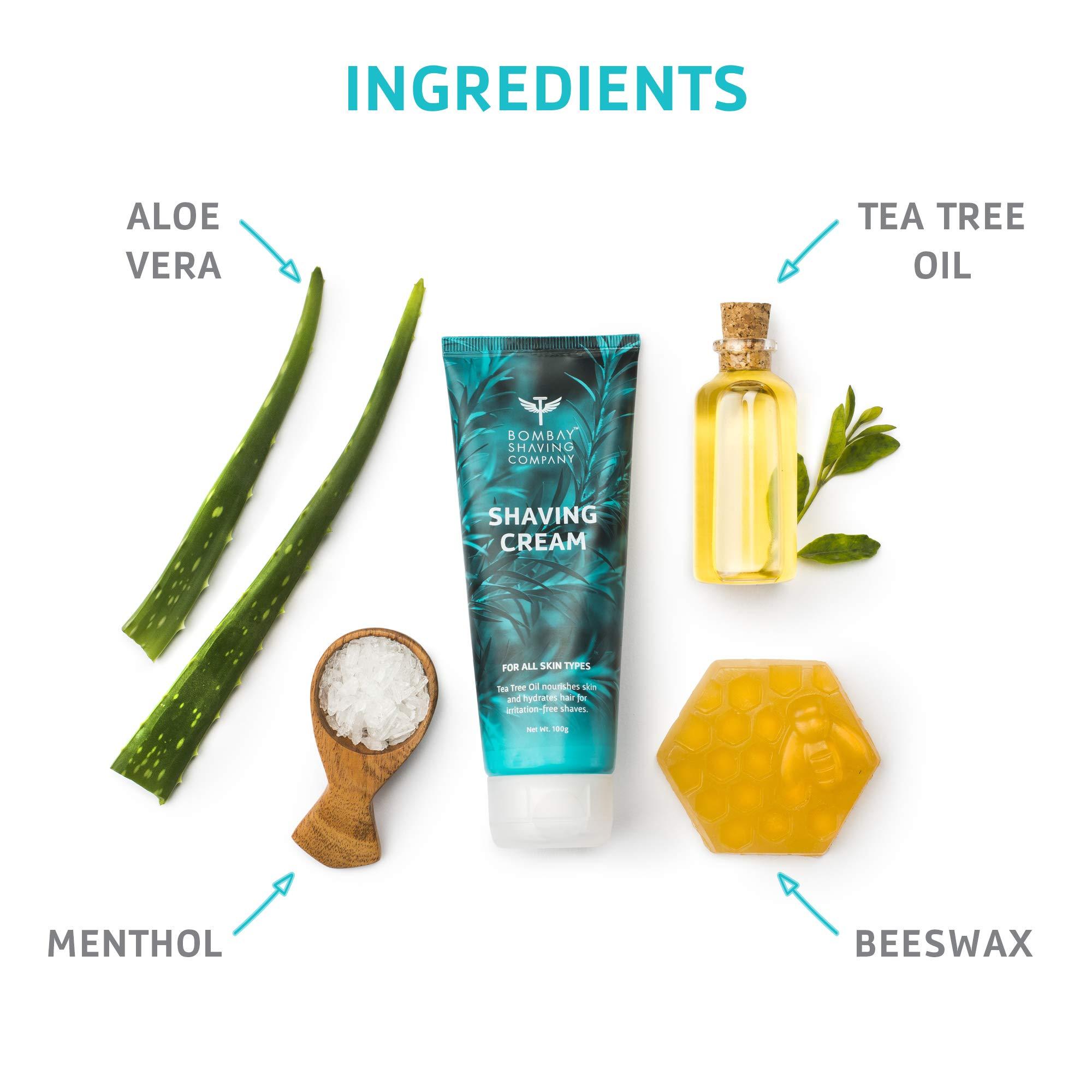 Bombay Shaving Company Bombay Shaving Company Sensi Smart 3 Value Pack - Razor with Shaving Cream | Shaving Razor for Men | Aloe Gel and Argan Oil Lubra Strip | Pivot Head for Smooth Glide