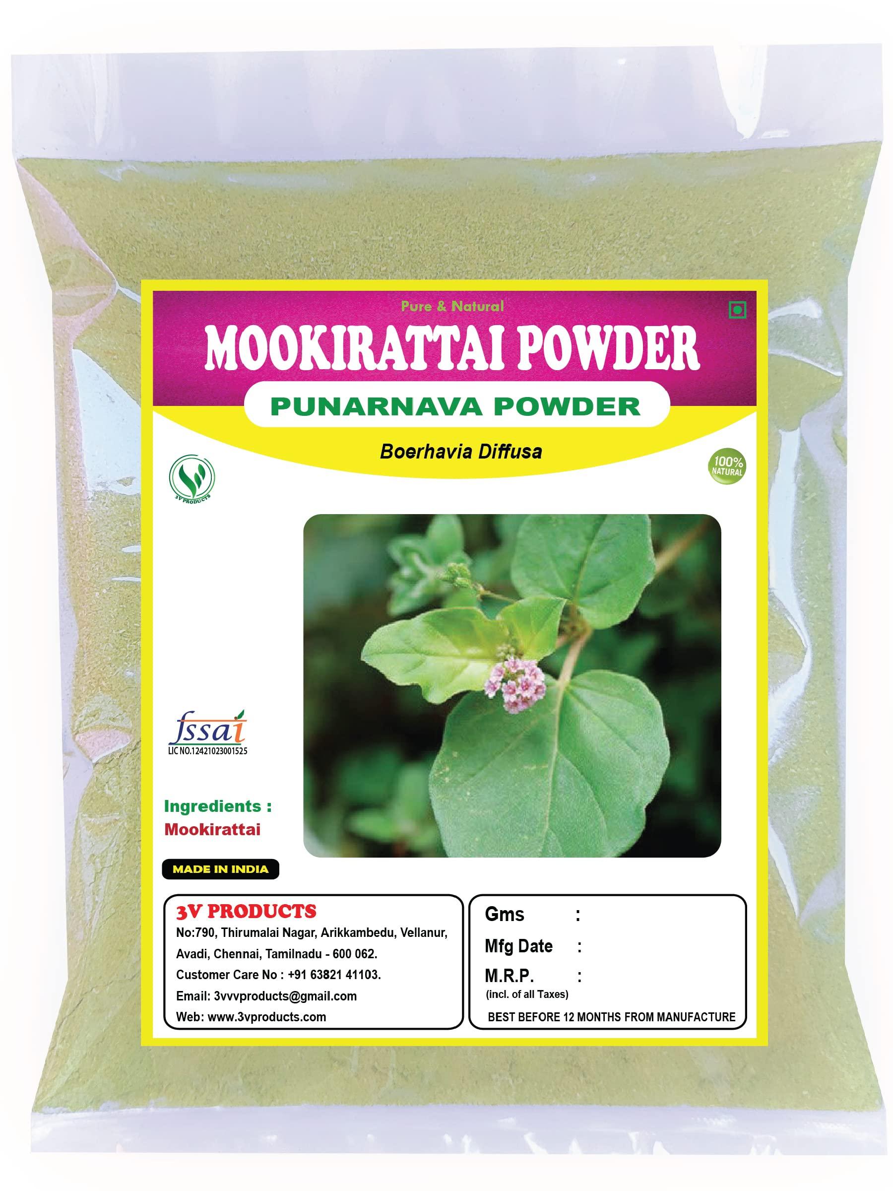 3V PRODUCTS 3V PRODUCTS Mookirattai Powder 300g | Punarnava (Pack of 3x100g)