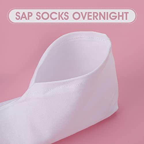 Sibba Sibba 3 Pairs Moisturizing Socks Overnight, Spa Socks, Lotion Moisturizing Socks Spa Overnight Absorbing for Dry Cracked Feet