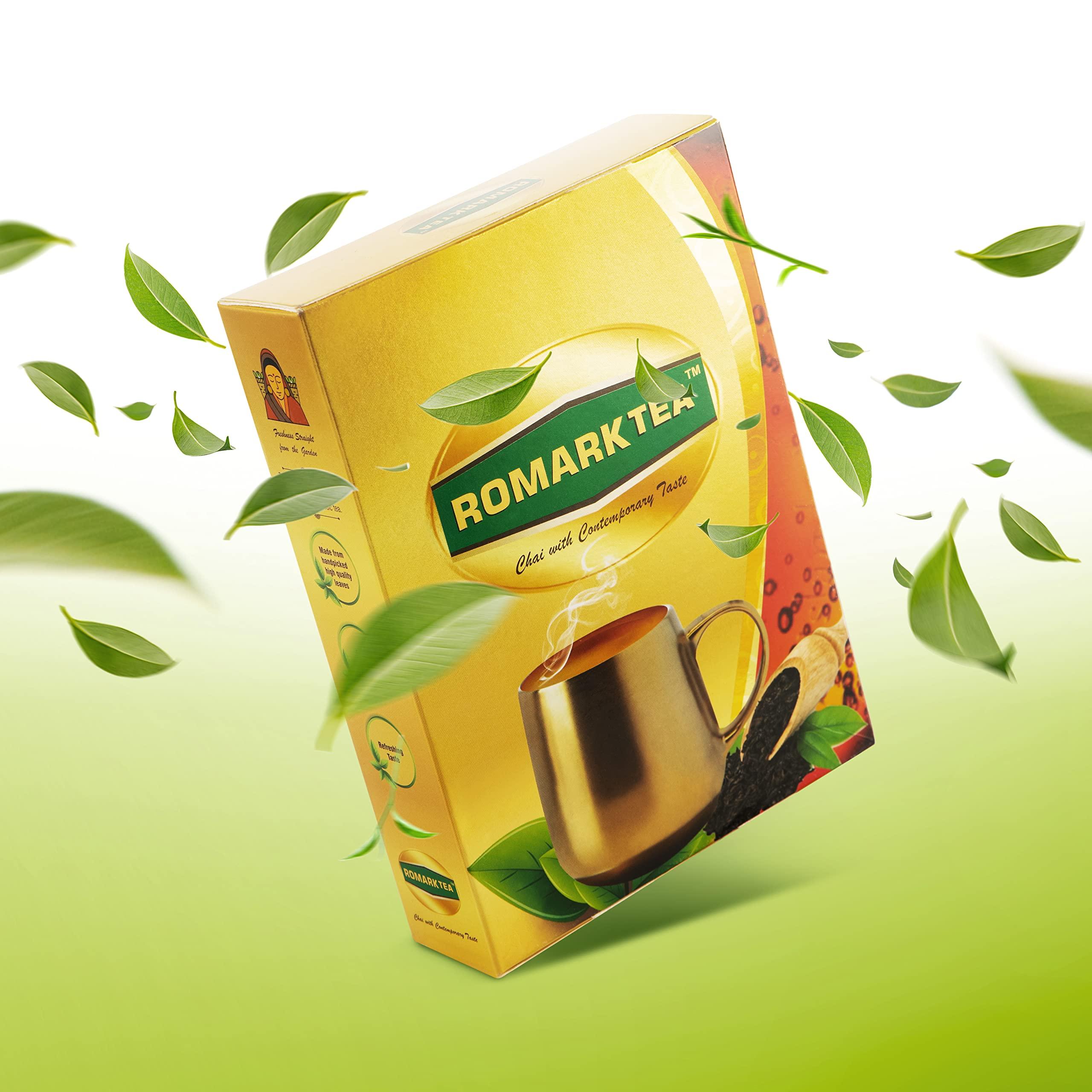 ROMARK EXPRESS Romark Express tea leaves chai patti|Chaypatti Chaipatti chai patti|black tea fresh leaves|Darjeeling loose rich Aromatic Long Leaves|Rich & Aromatic Chai|Chai kadak dust tea|Grocery item|Taja longer leaves 250G